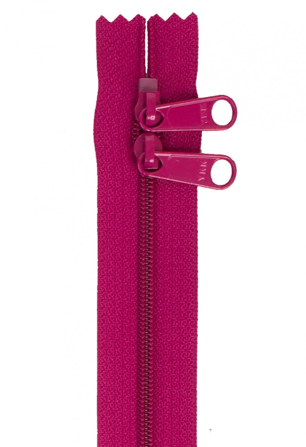 30" Double Slide Handbag Zipper in Wild Plum