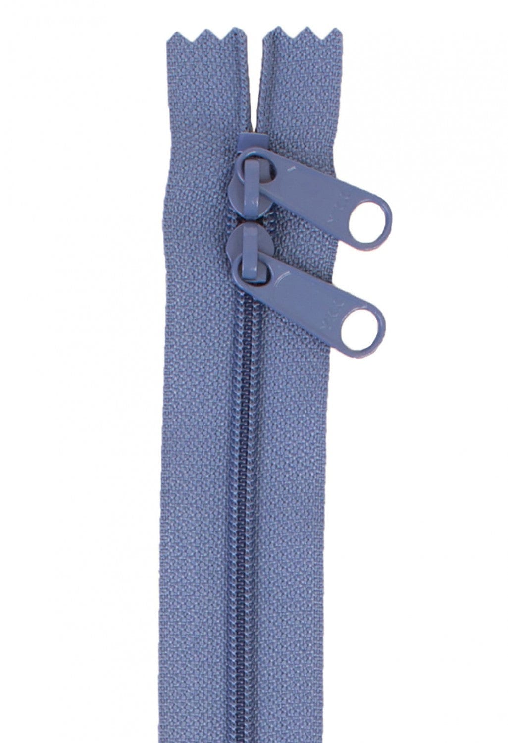 30" Long Double Slide Handbag Zipper in Country Blue