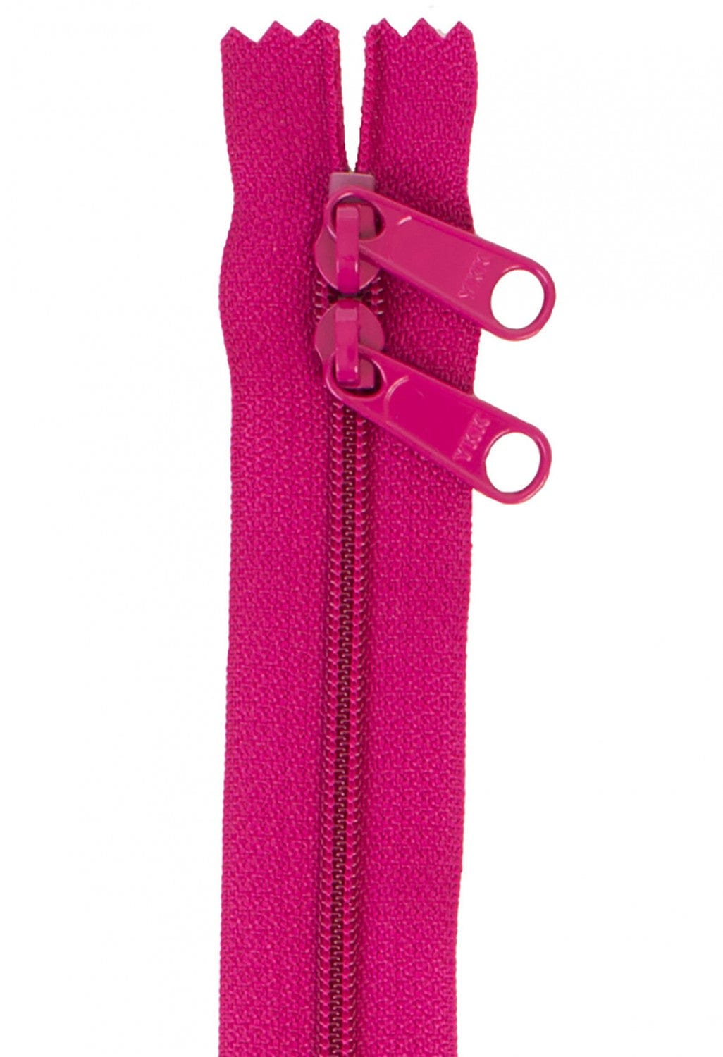 30" Long Double Slide Handbag Zipper in Crazy Plum
