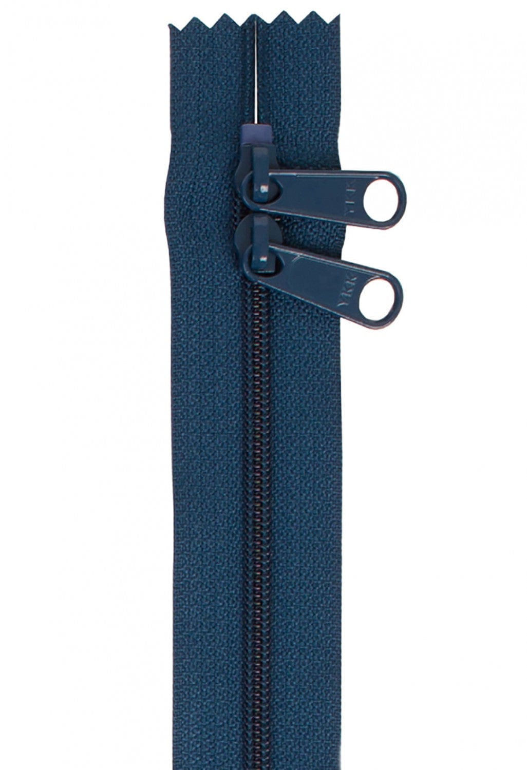 30" Long Double Slide Handbag Zipper in Twilight