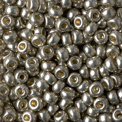 Default 6/0 - Miyuki Seed Beads - Duracoat Galvanized - Light Pewter - 6-4221