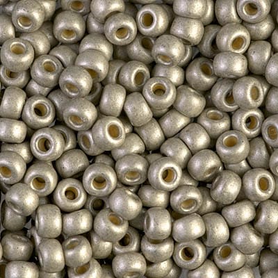 Default 6/0 - Miyuki Seed Beads - Duracoat Galvanized - Matte Light Pewter - 6-4221F