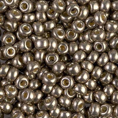 Default 6/0 - Miyuki Seed Beads - Duracoat Galvanized - Pewter - 6-4222
