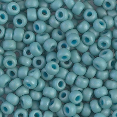 Default 6/0 - Miyuki Seed Beads - Matte - Metallic Turquoise - 6-1251