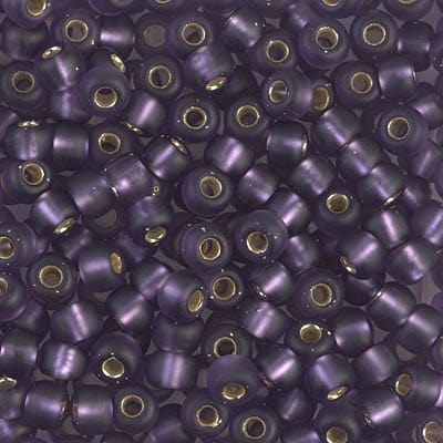 Default 6/0 - Miyuki Seed Beads - Matte Silverlined - Amethyst - 6-24F