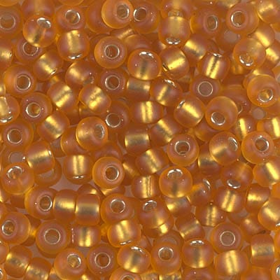 Default 6/0 - Miyuki Seed Beads - Matte Silverlined - Topaz - 6-2422F