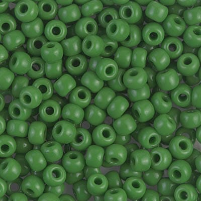 Default 6/0 - Miyuki Seed Beads - Opaque Solid - Green - 6-411