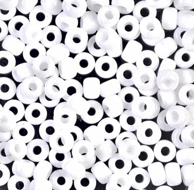 Default 6/0 - Miyuki Seed Beads - Opaque Solid - White - 6-402
