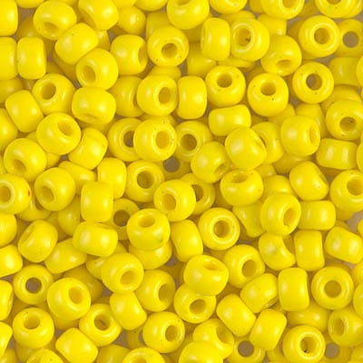 Default 6/0 - Miyuki Seed Beads - Opaque Solid - Yellow - 6-404