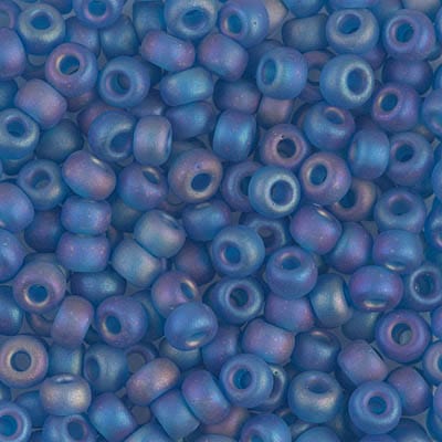 Default 6/0 - Miyuki Seed Beads - Transparent Matte AB - Capri Blue - 6-149FR