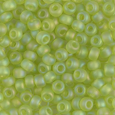 Default 6/0 - Miyuki Seed Beads - Transparent Matte AB - Chartreuse - 6-143FR