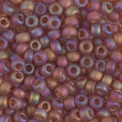 Default 6/0 - Miyuki Seed Beads - Transparent Matte AB - Dark Topaz - 6-134FR