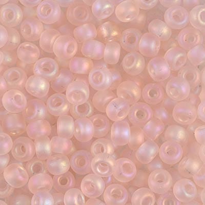 Default 6/0 - Miyuki Seed Beads - Transparent Matte AB - Light Tea Rose - 6-155FR
