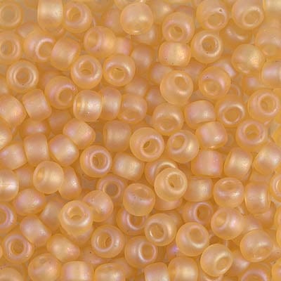 Default 6/0 - Miyuki Seed Beads - Transparent Matte AB - Light Topaz - 6-132FR