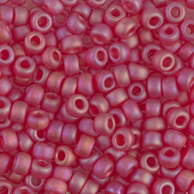 Default 6/0 - Miyuki Seed Beads - Transparent Matte AB - Ruby - 6-141FR