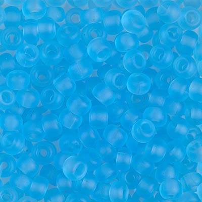 Default 6/0 - Miyuki Seed Beads - Transparent Matte Solid - Aqua - 6-148F