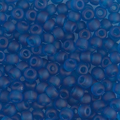 Default 6/0 - Miyuki Seed Beads - Transparent Matte Solid - Capri Blue - 6-149F