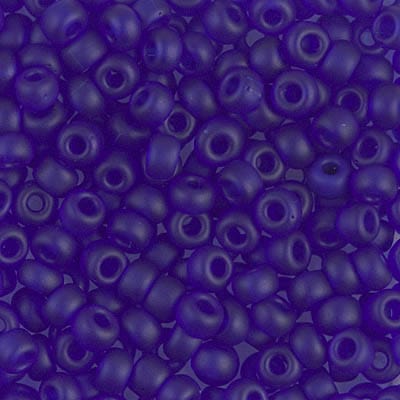 Default 6/0 - Miyuki Seed Beads - Transparent Matte Solid - Cobalt - 6-151F
