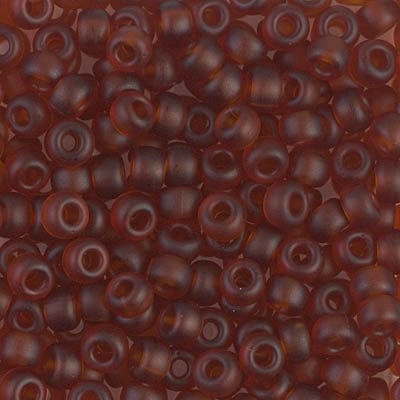 Default 6/0 - Miyuki Seed Beads - Transparent Matte Solid - Dark Topaz - 6-134F