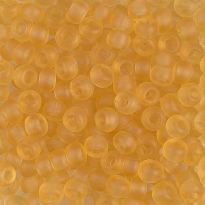 Default 6/0 - Miyuki Seed Beads - Transparent Matte Solid - Light Topaz - 6-132F