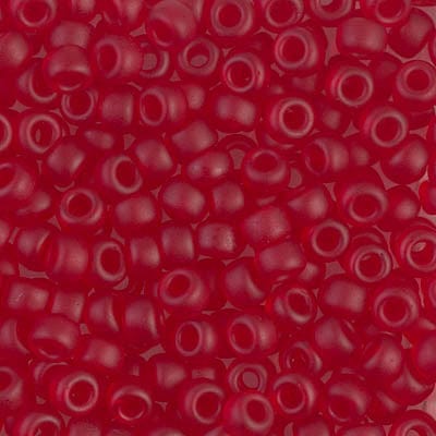 Default 6/0 - Miyuki Seed Beads - Transparent Matte Solid - Ruby - 6-141F