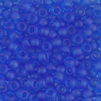 Default 6/0 - Miyuki Seed Beads - Transparent Matte Solid - Sapphire - 6-150F