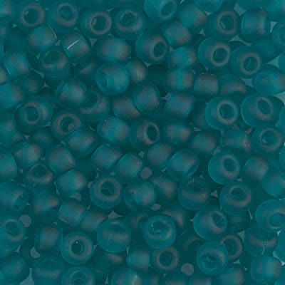 Default 6/0 - Miyuki Seed Beads - Transparent Matte Solid - Teal - 6-2405F