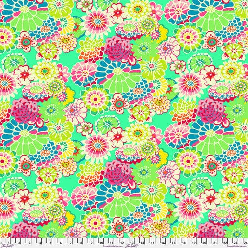Asian Circles in Green - Kaffe Fassett Collective