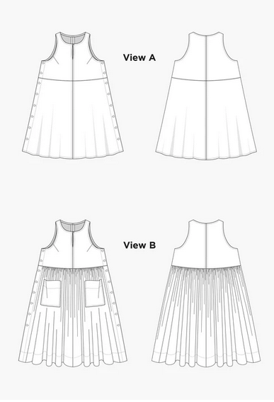 Default Austin Dress - Grainline Studio - Sizes 14-32