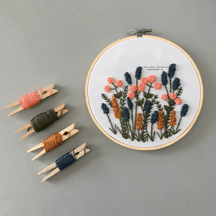Avonlea in Navy Embroidery Kit - And Other Adventures