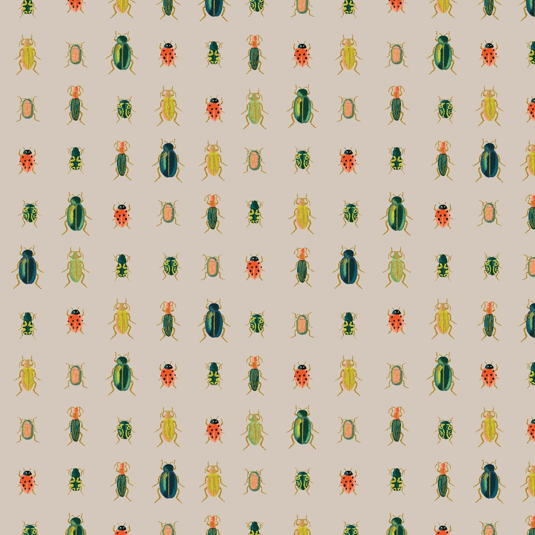 Default Beetles & Bugs in Khaki Metallic - Curio - Rifle Paper Co.