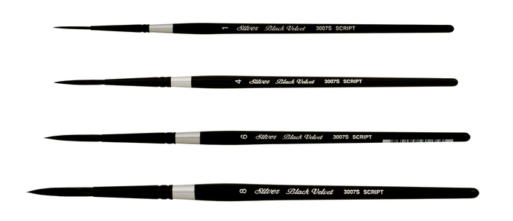 Black Velvet® Script Liner Short Handled Brush - Size 4