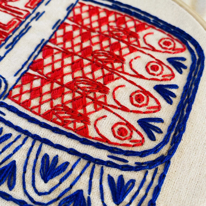 Default Canned Sardines - Hook, Line & Tinker Embroidery Kit