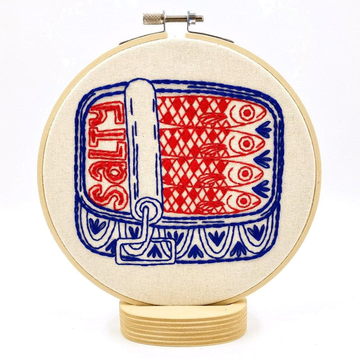 Default Canned Sardines - Hook, Line & Tinker Embroidery Kit