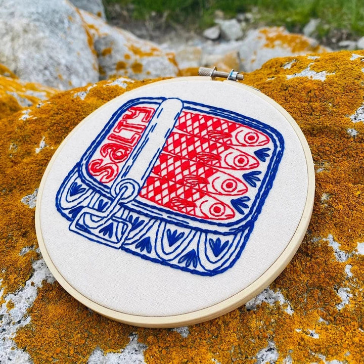 Default Canned Sardines - Hook, Line & Tinker Embroidery Kit