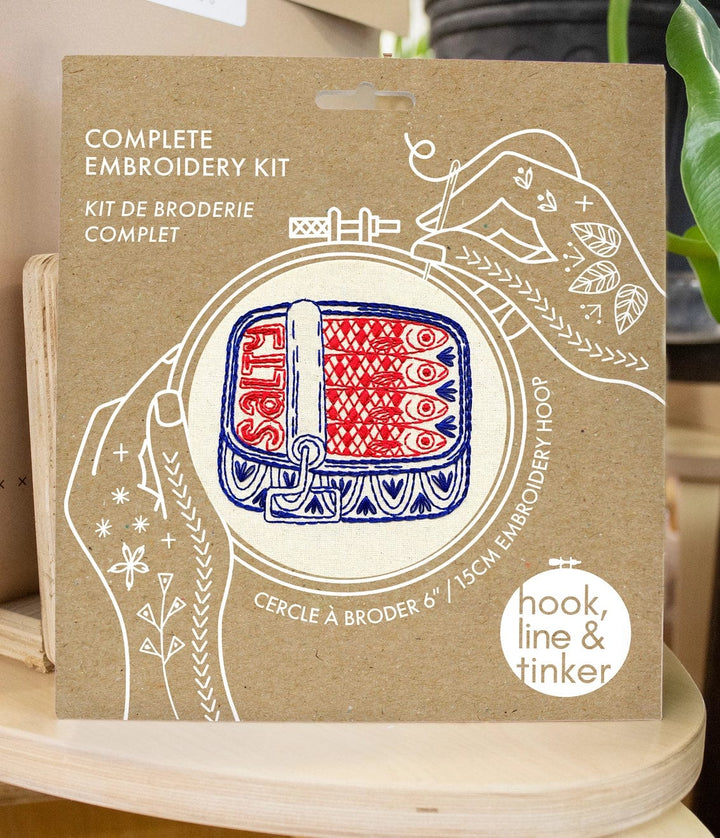 Default Canned Sardines - Hook, Line & Tinker Embroidery Kit