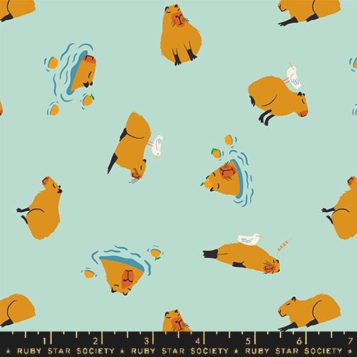 Default Capybara in Minty - Animal Animal - RSS