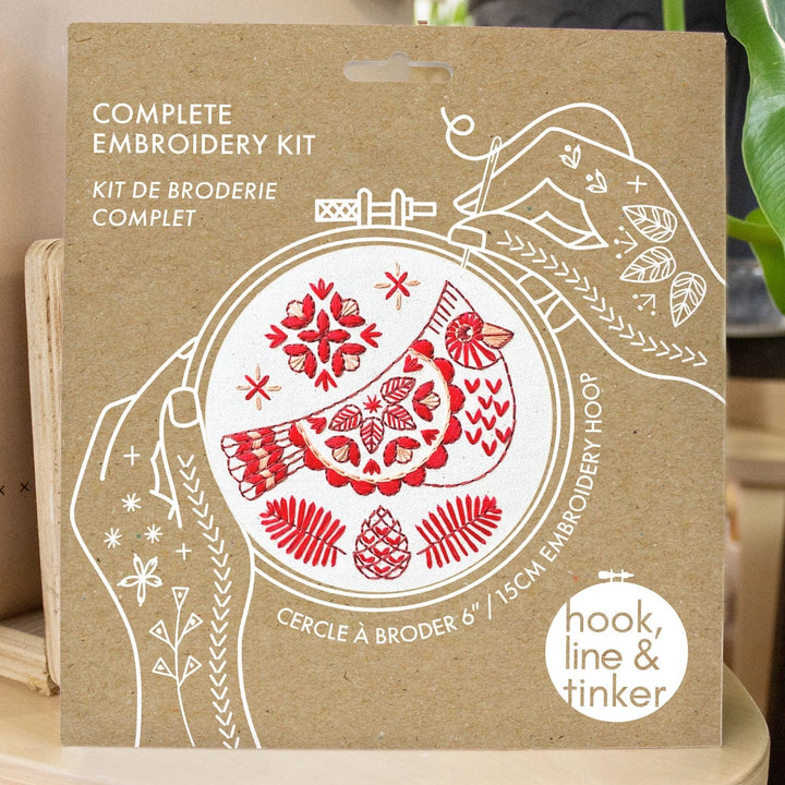 Default Cardinal - Hook, Line & Tinker Embroidery Kit