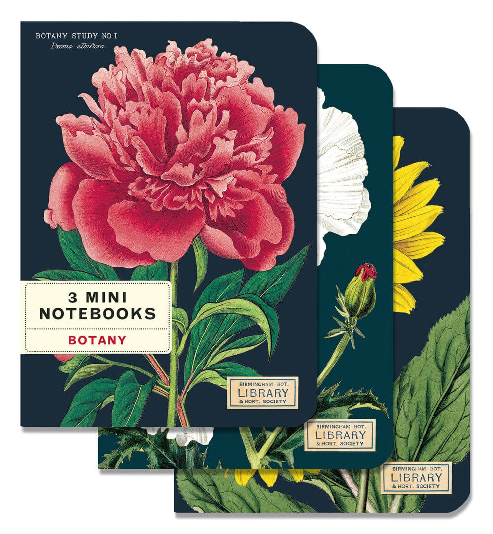 Default Cavallini & Co Mini Notebook Botany 3 pack