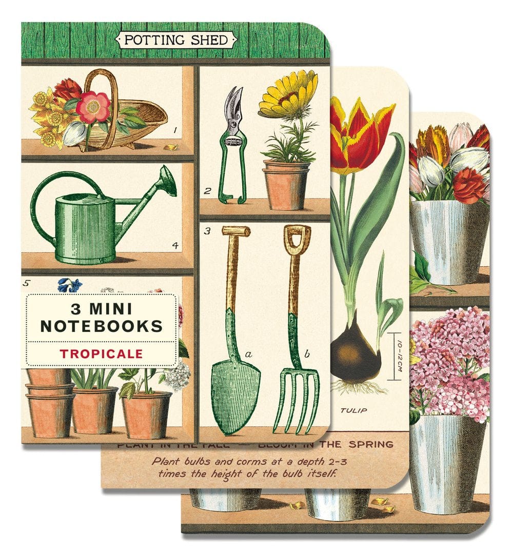 Default Cavallini & Co Mini Notebook Garden 3 pack