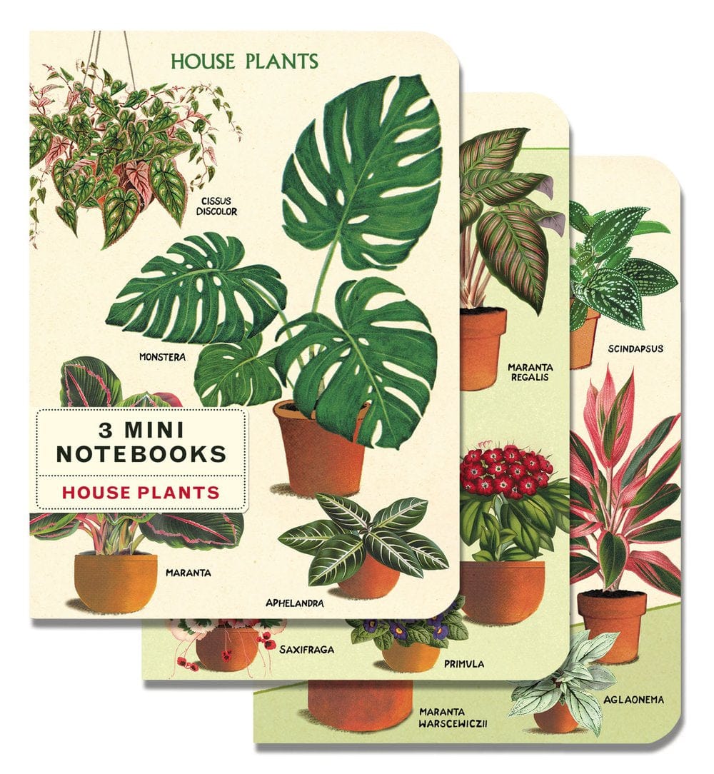 Default Cavallini & Co Mini Notebook House Plants 3 pack