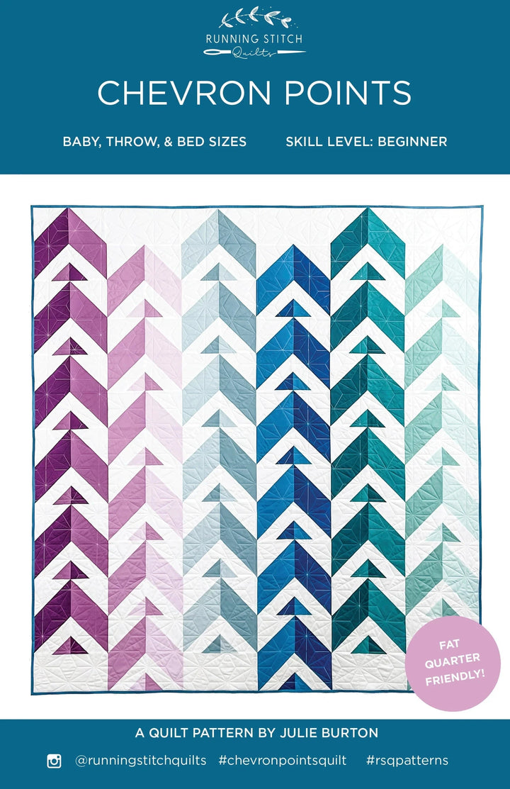 Default Chevron Points Quilt Pattern - Running Stitch Quilts