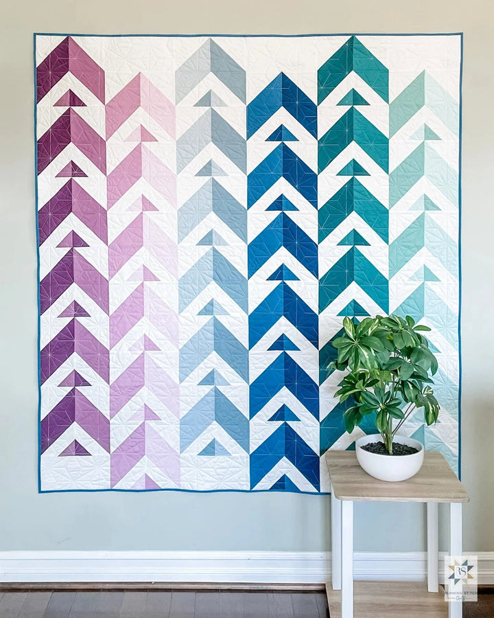 Default Chevron Points Quilt Pattern - Running Stitch Quilts