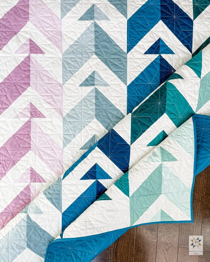 Default Chevron Points Quilt Pattern - Running Stitch Quilts