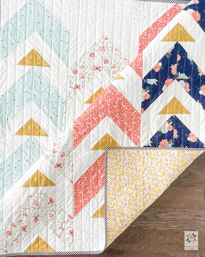 Default Chevron Points Quilt Pattern - Running Stitch Quilts