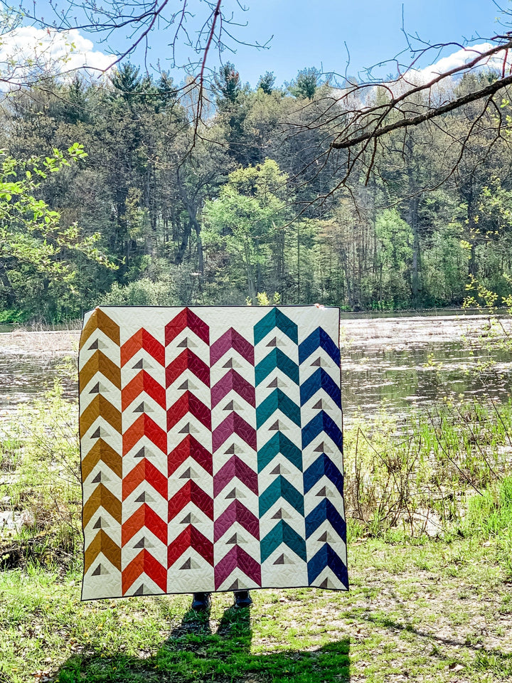 Default Chevron Points Quilt Pattern - Running Stitch Quilts