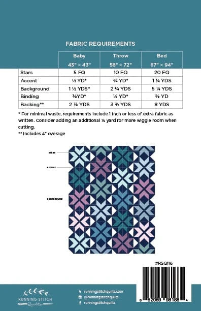 Default Chevron Stars Quilt Pattern - Running Stitch Quilts