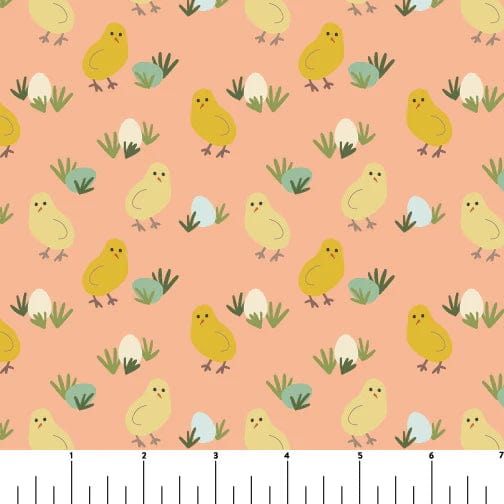 Default Chicken n' Eggs - Chicken Scratch - Phoebe Fabrics