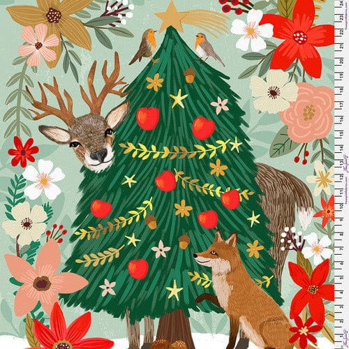 Default Christmas Pine PANEL - Christmas Spirit - Mia Charro