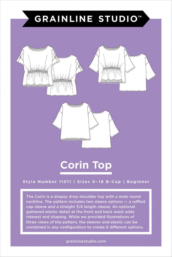 Default Corin Top - Grainline Studio - Sizes 0-18
